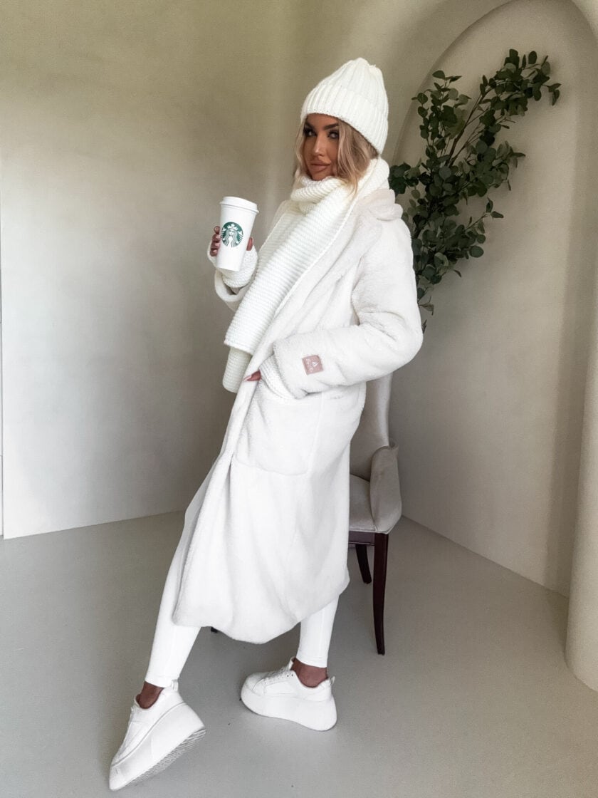 Płaszcz NOELLE – ecru DOSTĘPNY OD 03.11.2025r. - obrazek 10