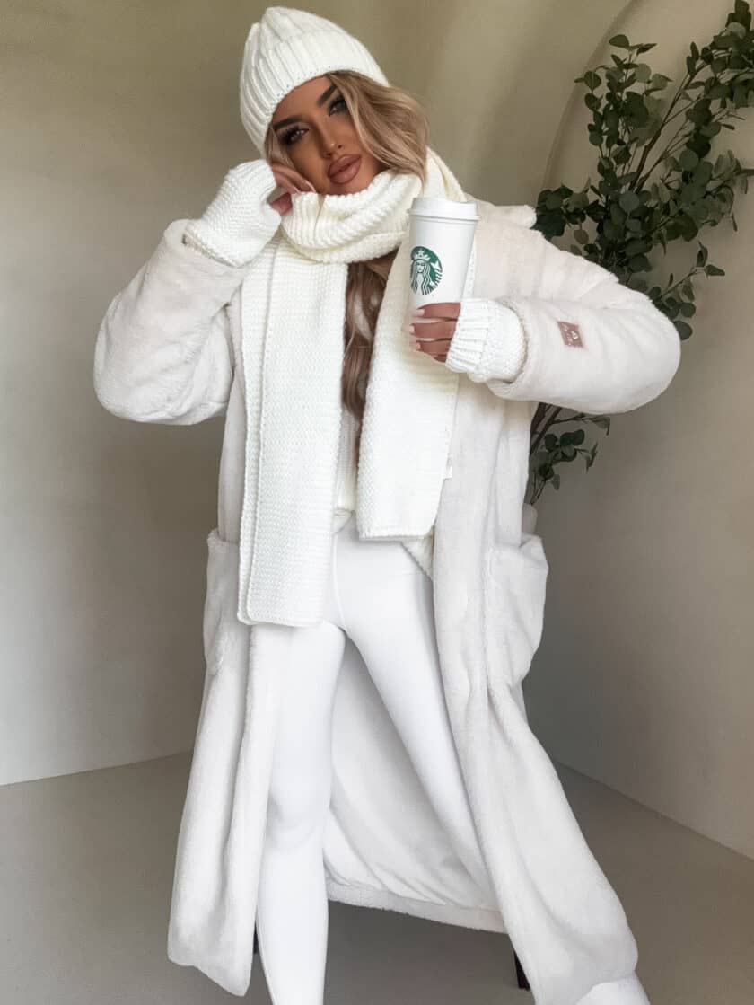 Płaszcz NOELLE – ecru DOSTĘPNY OD 03.11.2025r. - obrazek 7