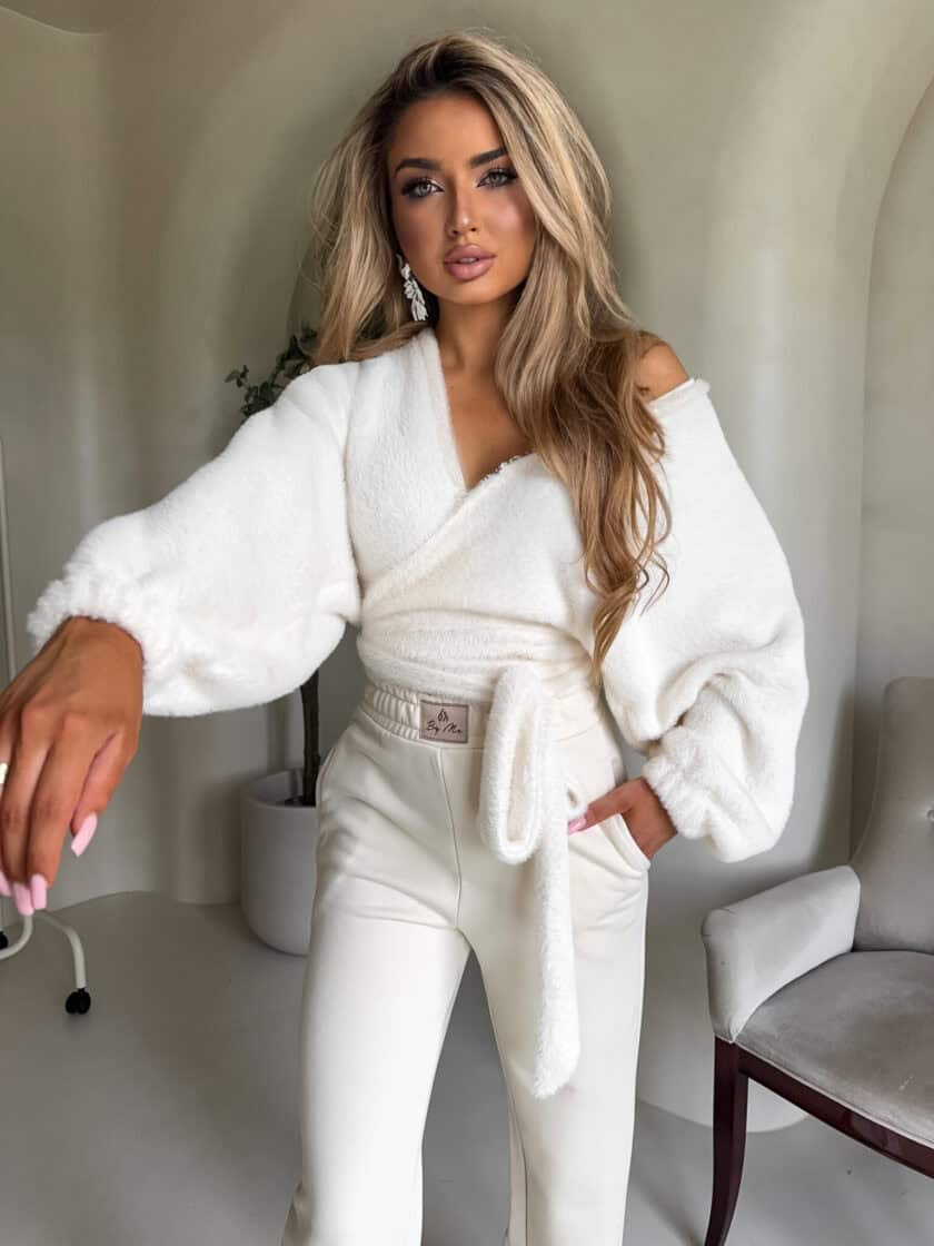 Bluzka KAIRA TEDDY – ecru - obrazek 5