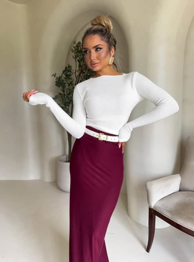 Bluzka WAFELEK – ecru