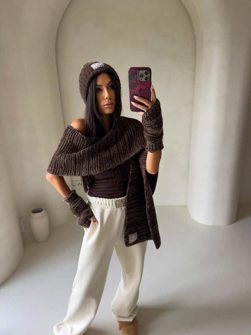 Komplet ALASKA - czekoladowy - obrazek 3