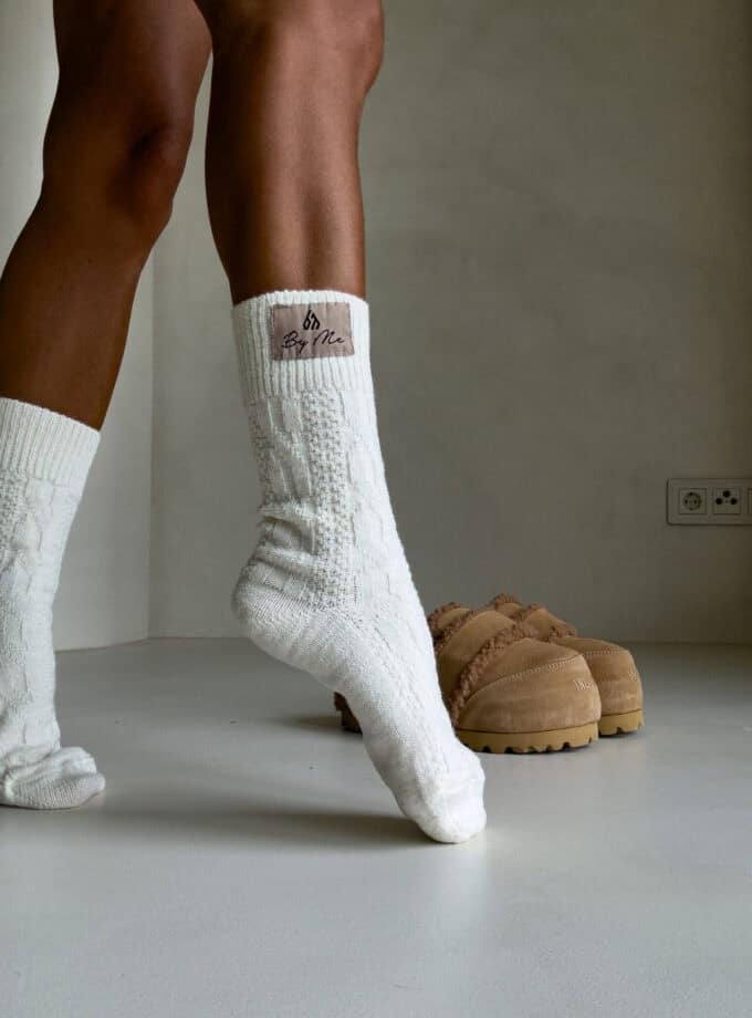 Skarpety WOOL – ecru