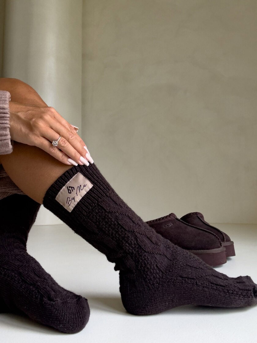 Skarpety WOOL – czekoladowe - obrazek 7