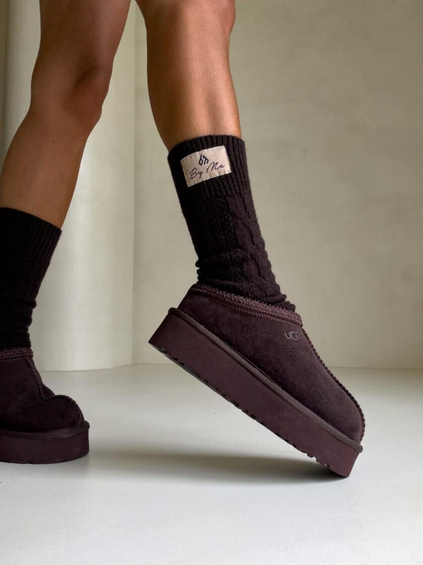 Skarpety WOOL – czekoladowe - obrazek 8