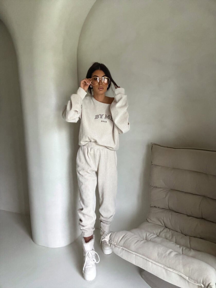 Komplet BARIO – jasny beż - obrazek 4