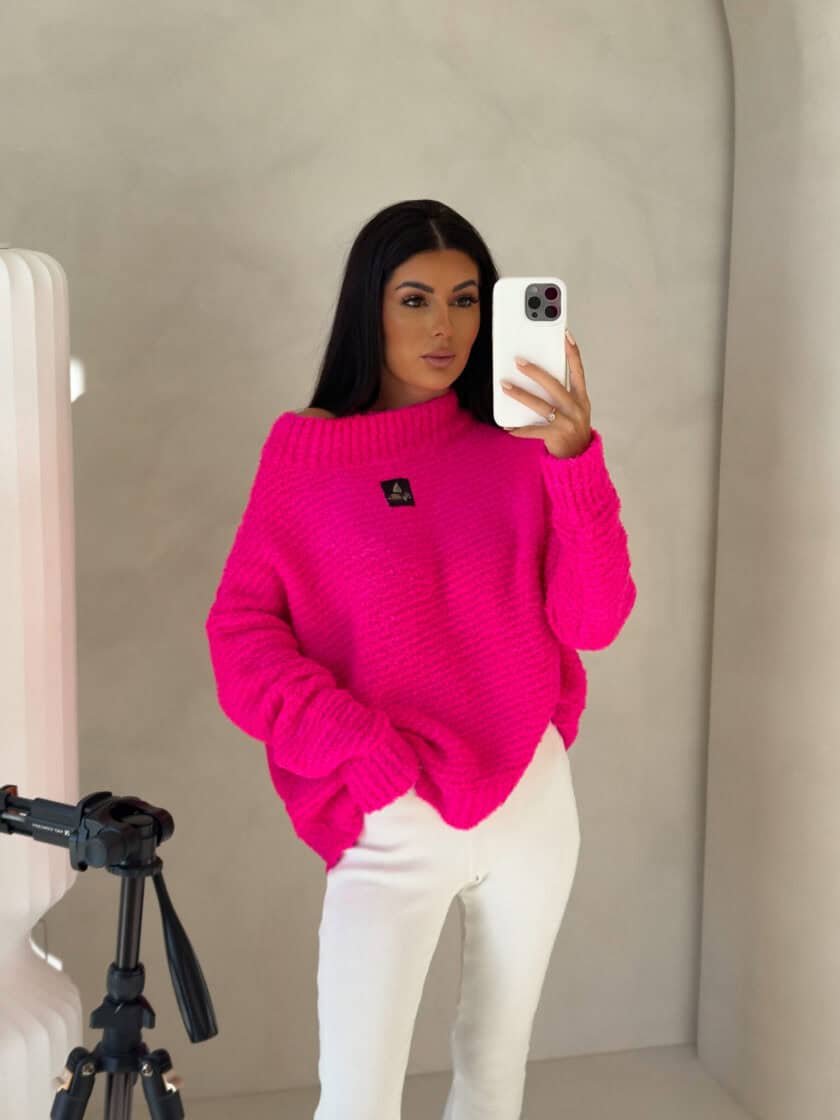 Sweter BUCLA – różowa - obrazek 7