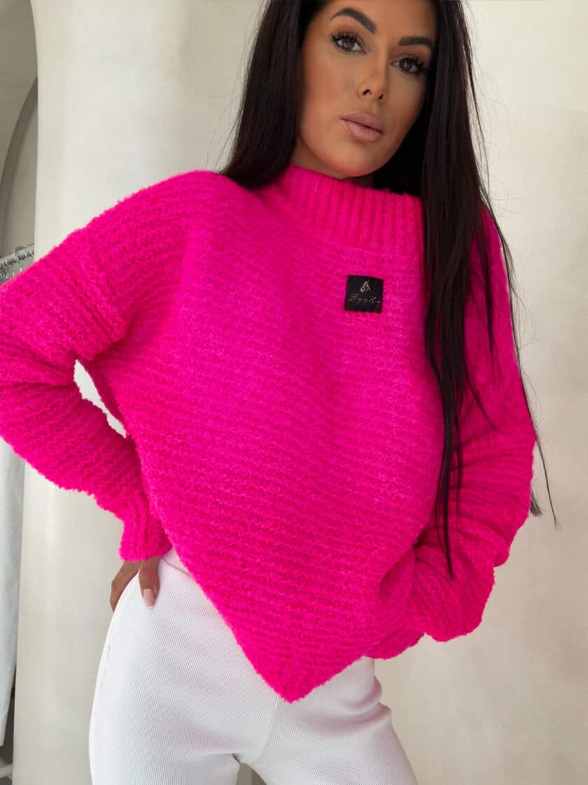 Sweter BUCLA – różowa - obrazek 4