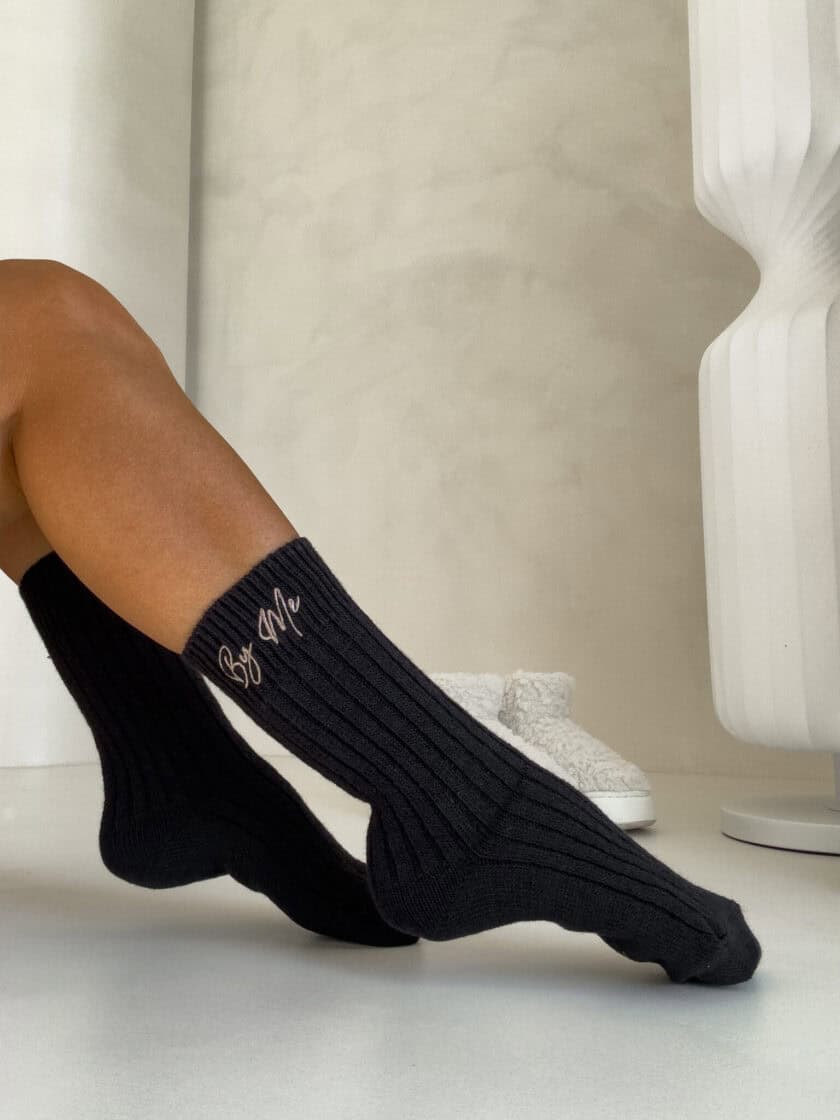 Skarpety WEŁNA – czarne - obrazek 5