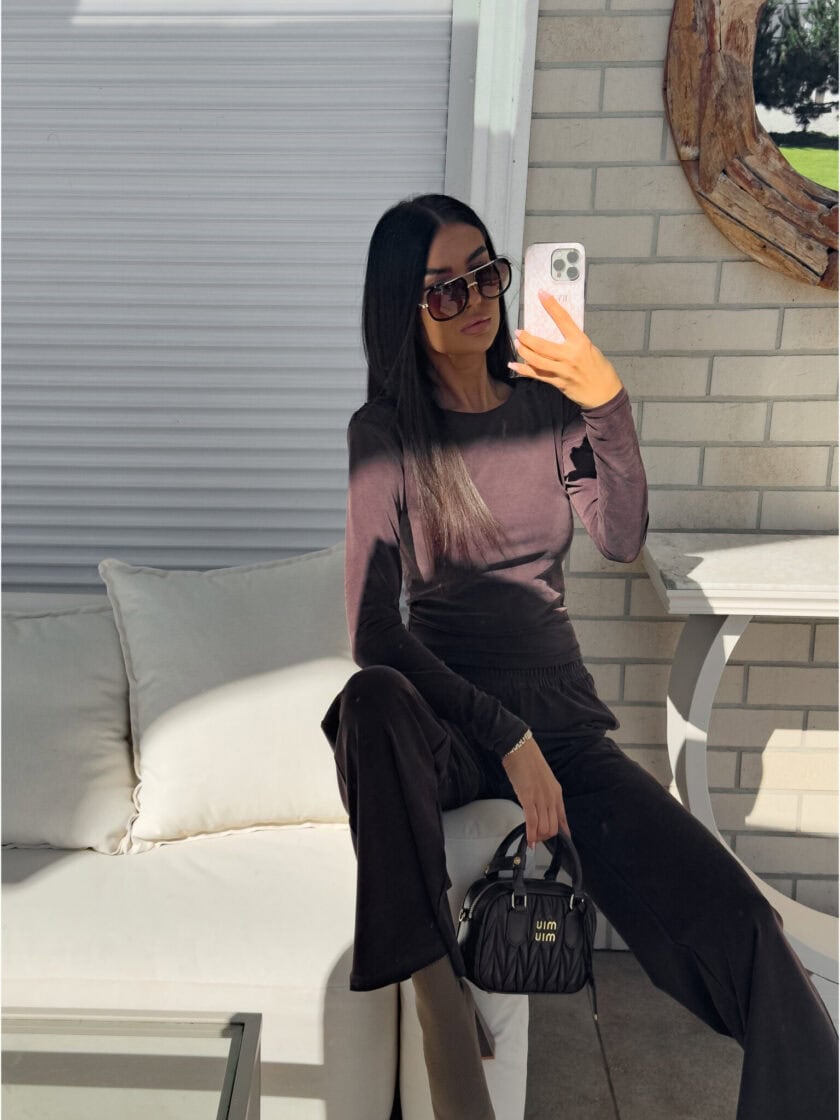 Bluzka LAMIA – czekoladowa - obrazek 9