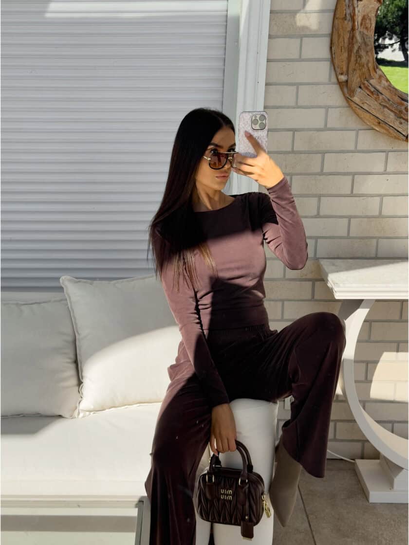 Bluzka LAMIA – czekoladowa - obrazek 10