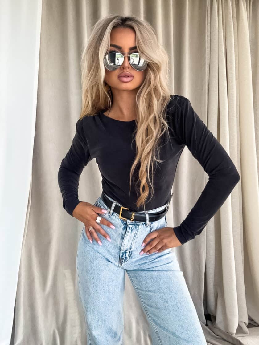 Bluzka LAMIA – czarna - obrazek 3