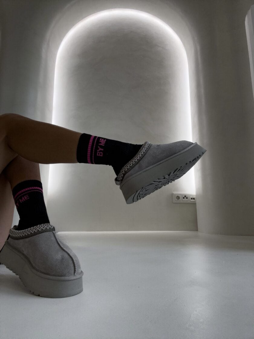 Skarpetki STRIPES – czarno-różowe - obrazek 6