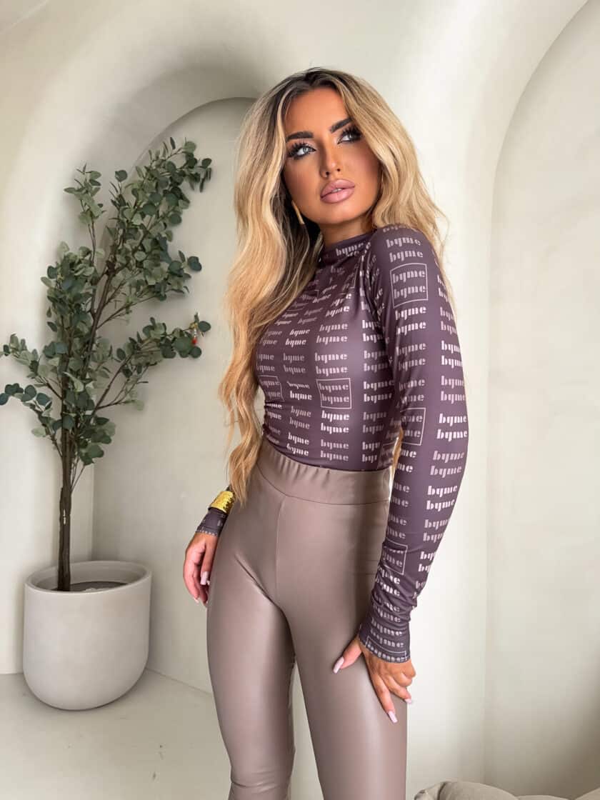 Bluzka SKIN MIU – mokka - obrazek 3