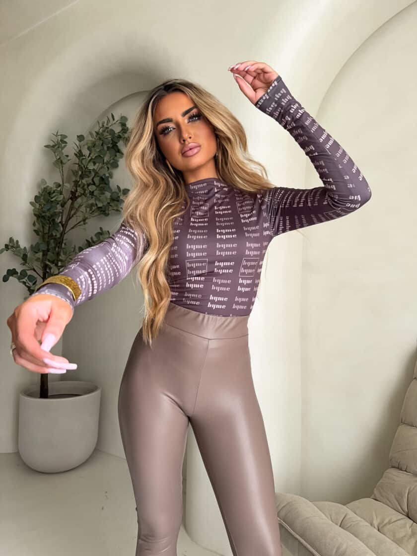 Bluzka SKIN MIU – mokka - obrazek 4