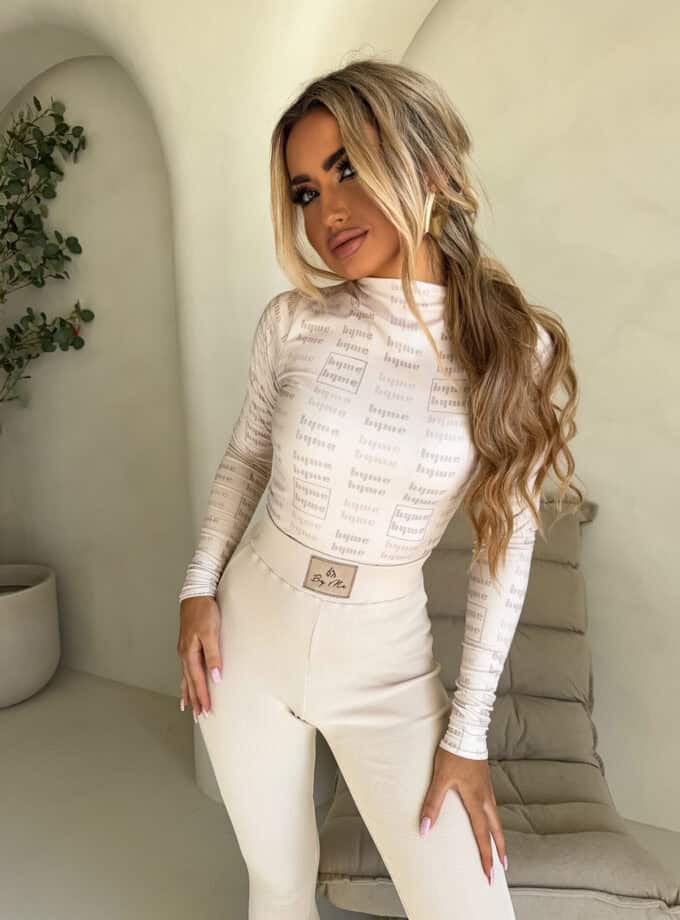 Bluzka SKIN MIU – jasny beż