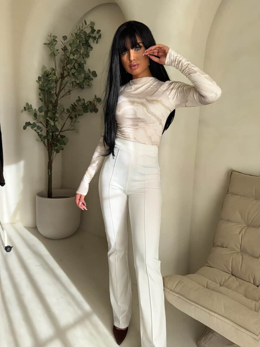 Bluzka SKIN MARMUREK – ecru - obrazek 3