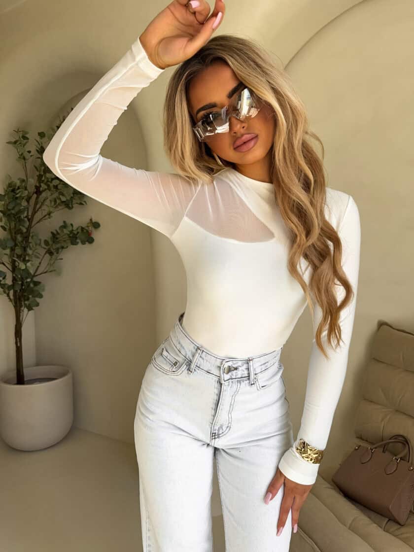 Bluzka SUZI – ecru - obrazek 4