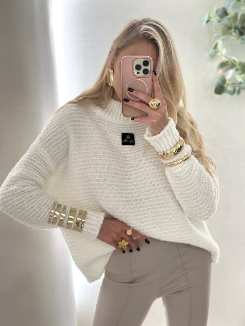 Sweter BUCLA – ecru - obrazek 3