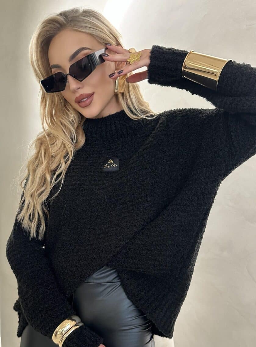 Sweter BUCLA – czarny - obrazek 8