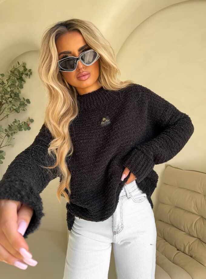 Sweter BUCLA – czarny