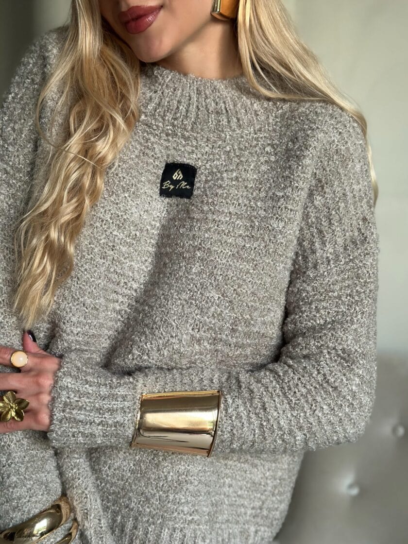 Sweter BUCLA – beżowy - obrazek 6