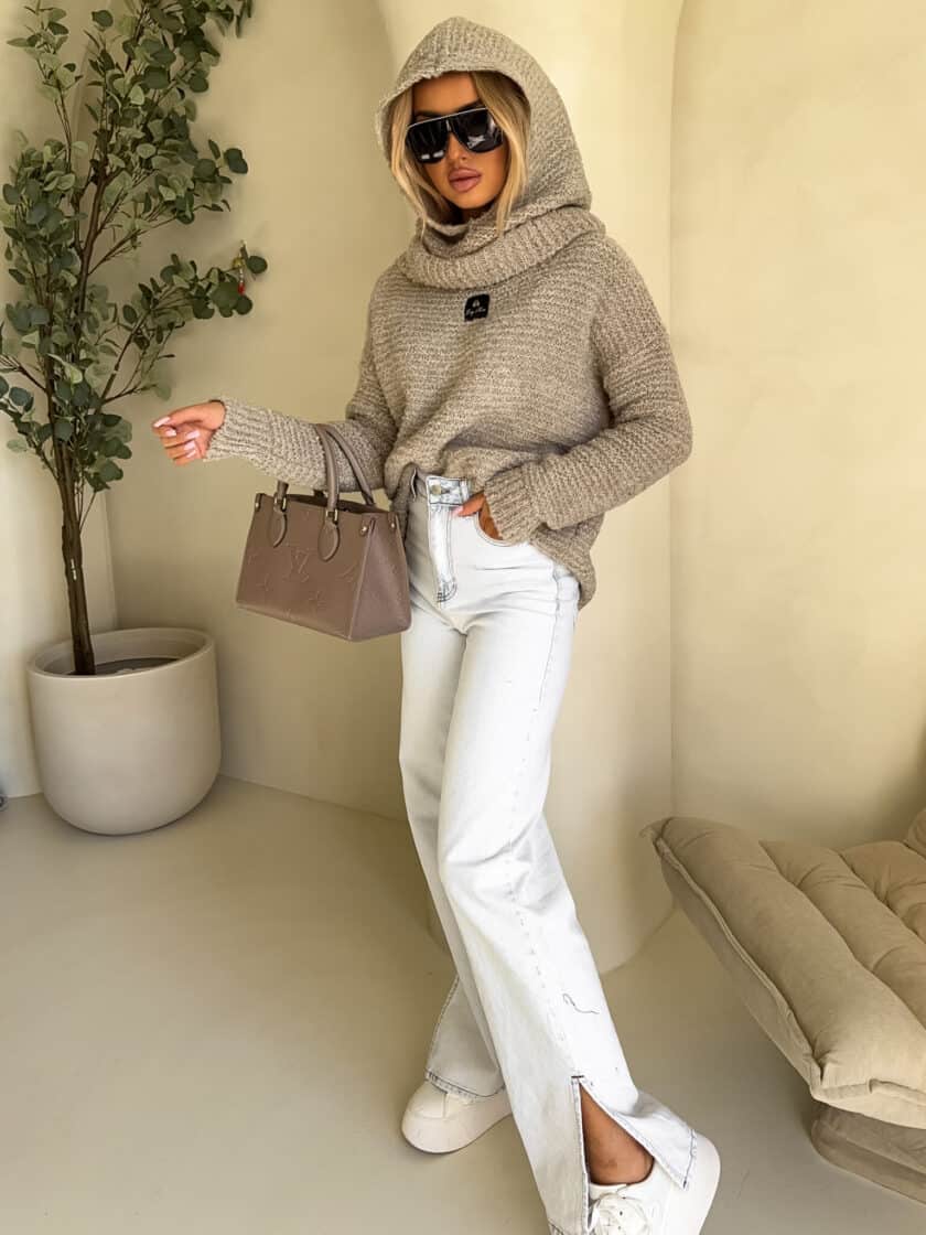 Sweter BUCLA – beżowy - obrazek 11