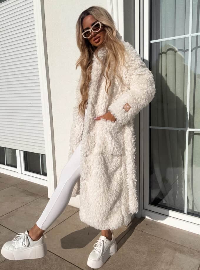 Płaszcz FUR – ecru