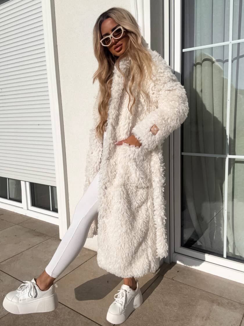 Płaszcz FUR – ecru