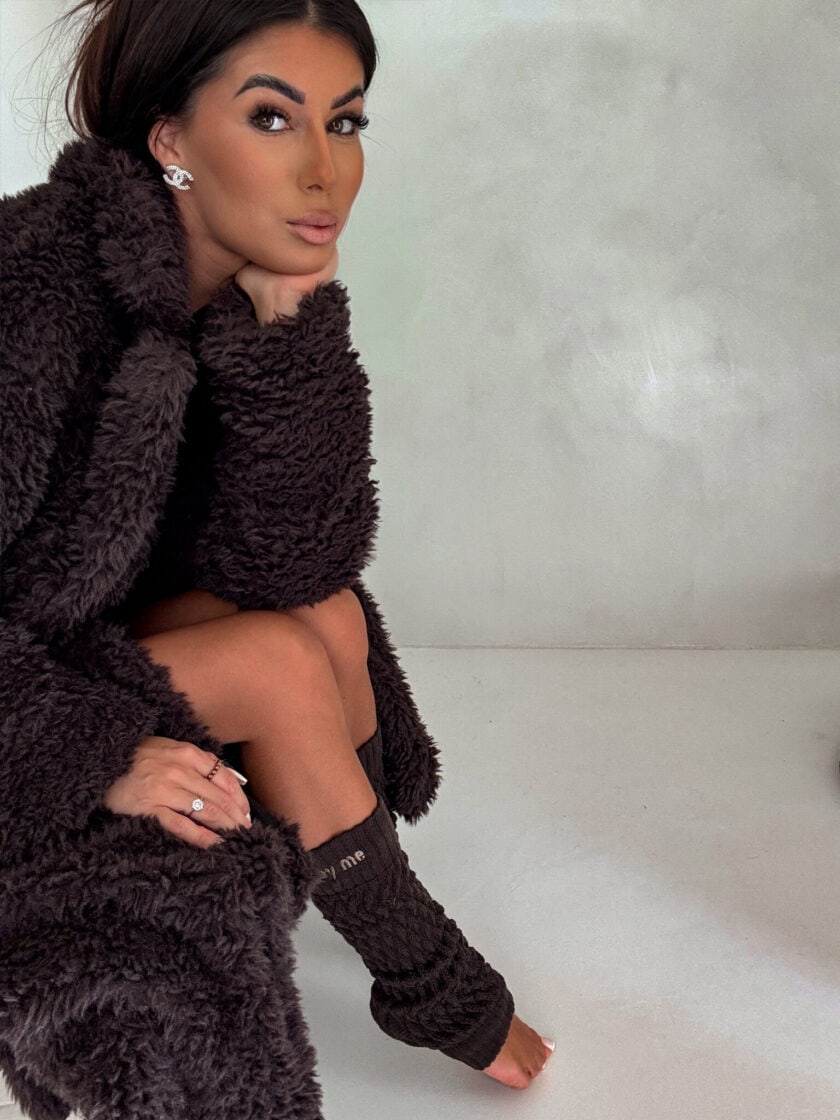 Płaszcz FUR – czekoladowy - obrazek 19