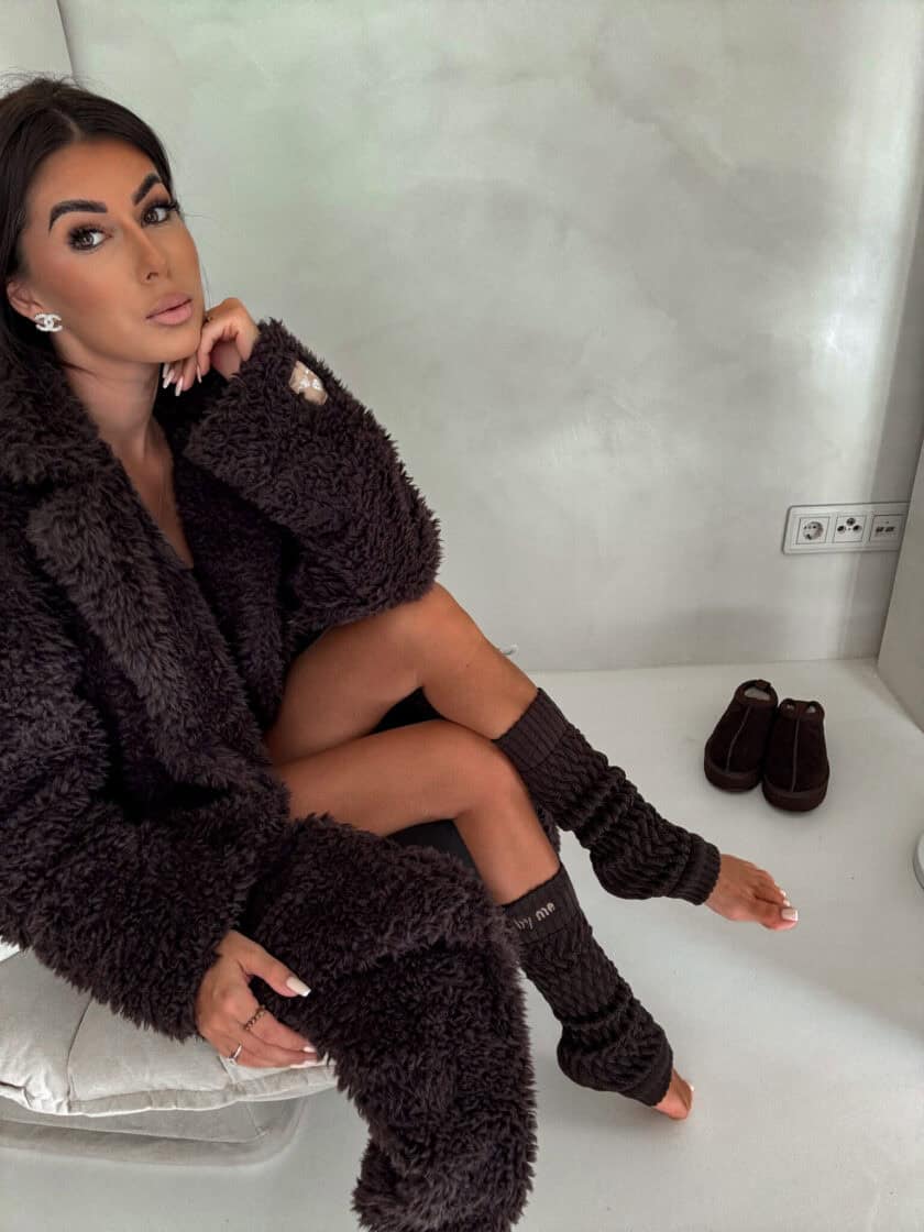 Płaszcz FUR – czekoladowy - obrazek 6