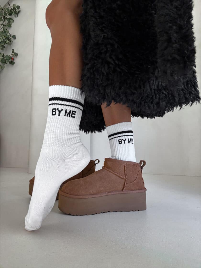 Skarpetki STRIPES – ecru-czarne - obrazek 4