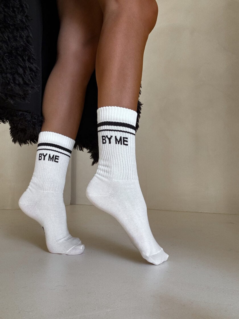 Skarpetki STRIPES – ecru-czarne - obrazek 10