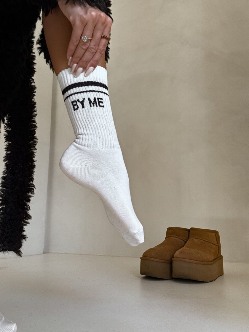 Skarpetki STRIPES – ecru-czarne - obrazek 11