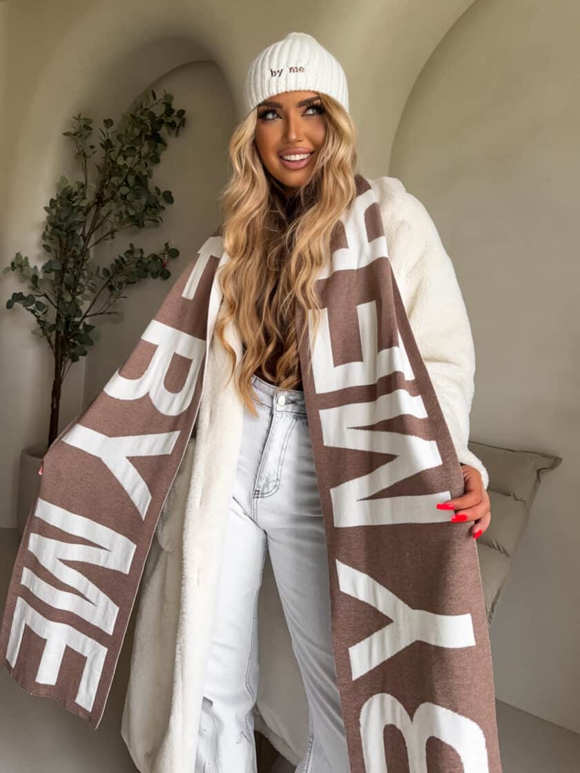 Szal BY ME - mokka - obrazek 8