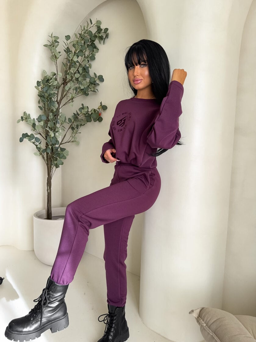 Komplet LOUIS - śliwkowy - obrazek 3