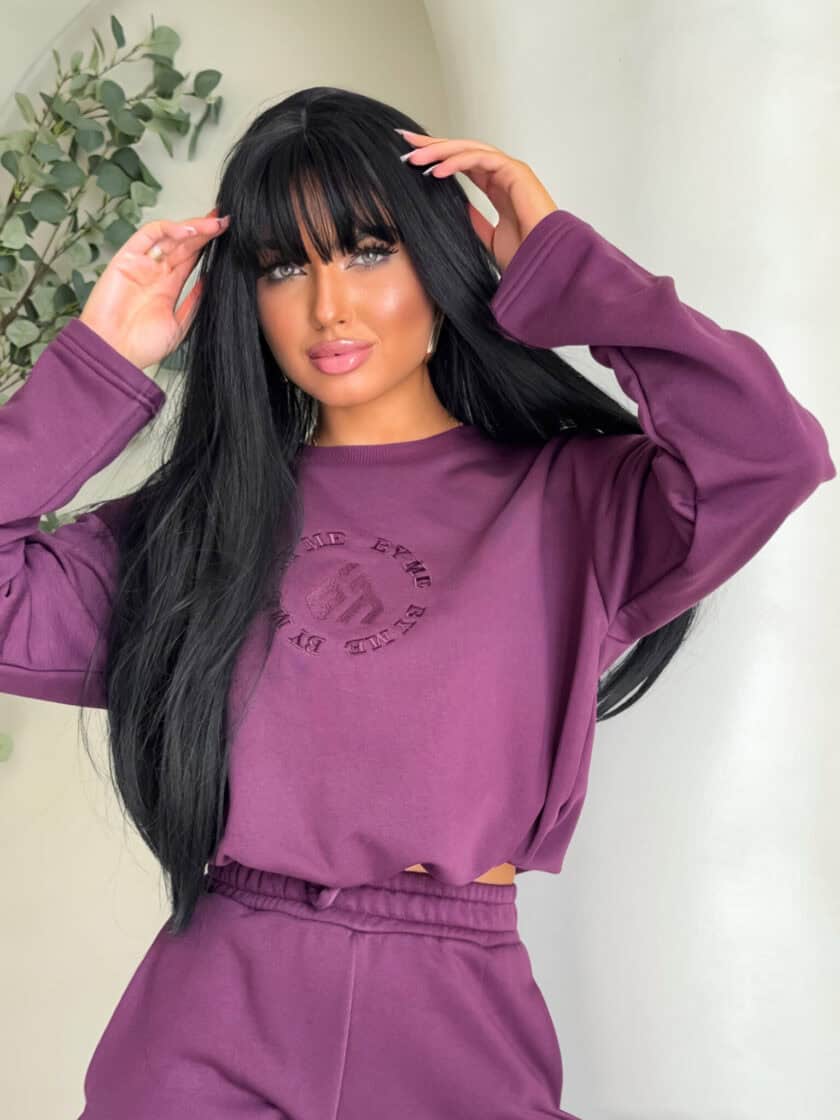 Komplet LOUIS - śliwkowy - obrazek 2