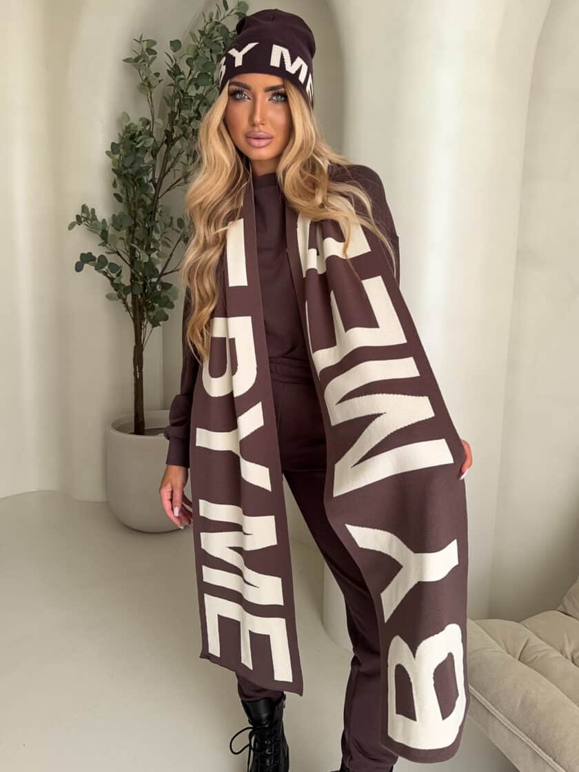 Czapka BY ME - czekoladowa