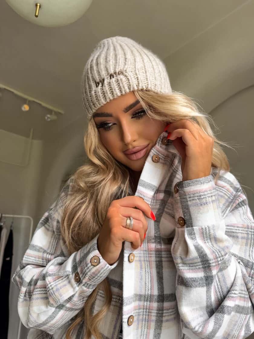 Koszula KRATA - szaro-beżowa - obrazek 9