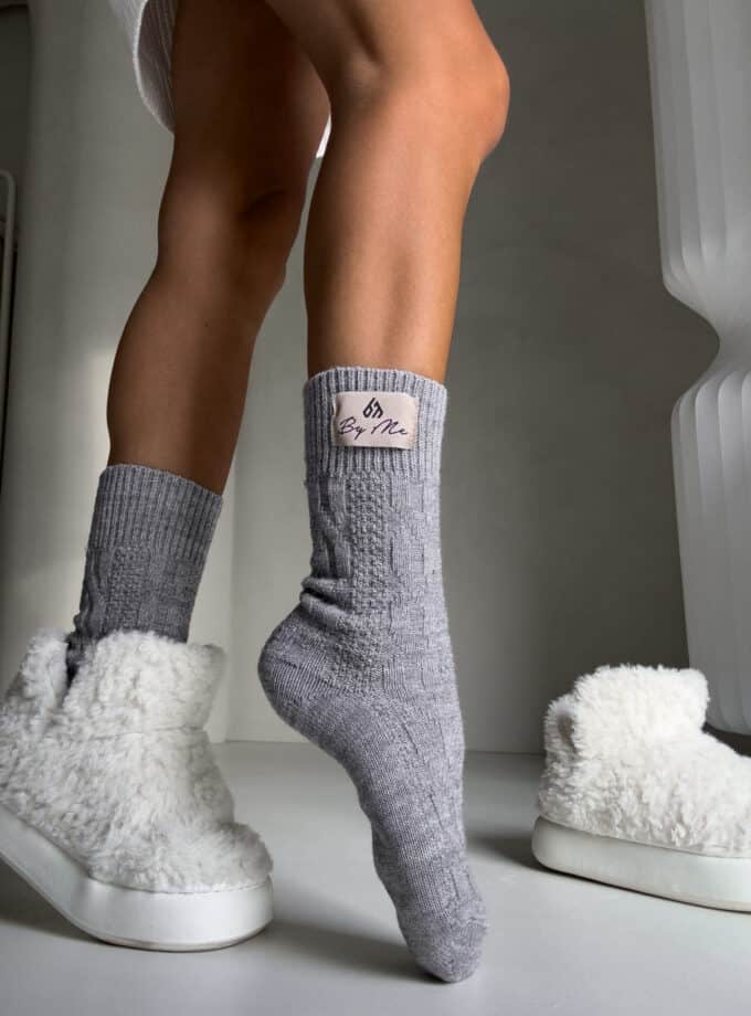 Skarpety WOOL – szare