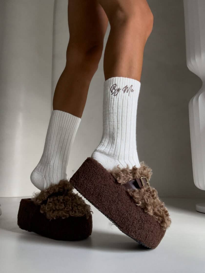 Skarpety WEŁNA – ecru - obrazek 5