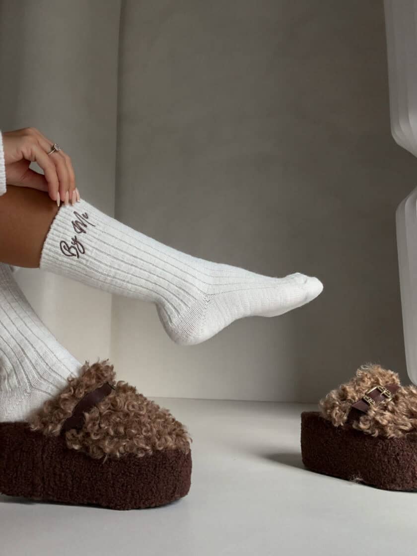 Skarpety WEŁNA – ecru - obrazek 6