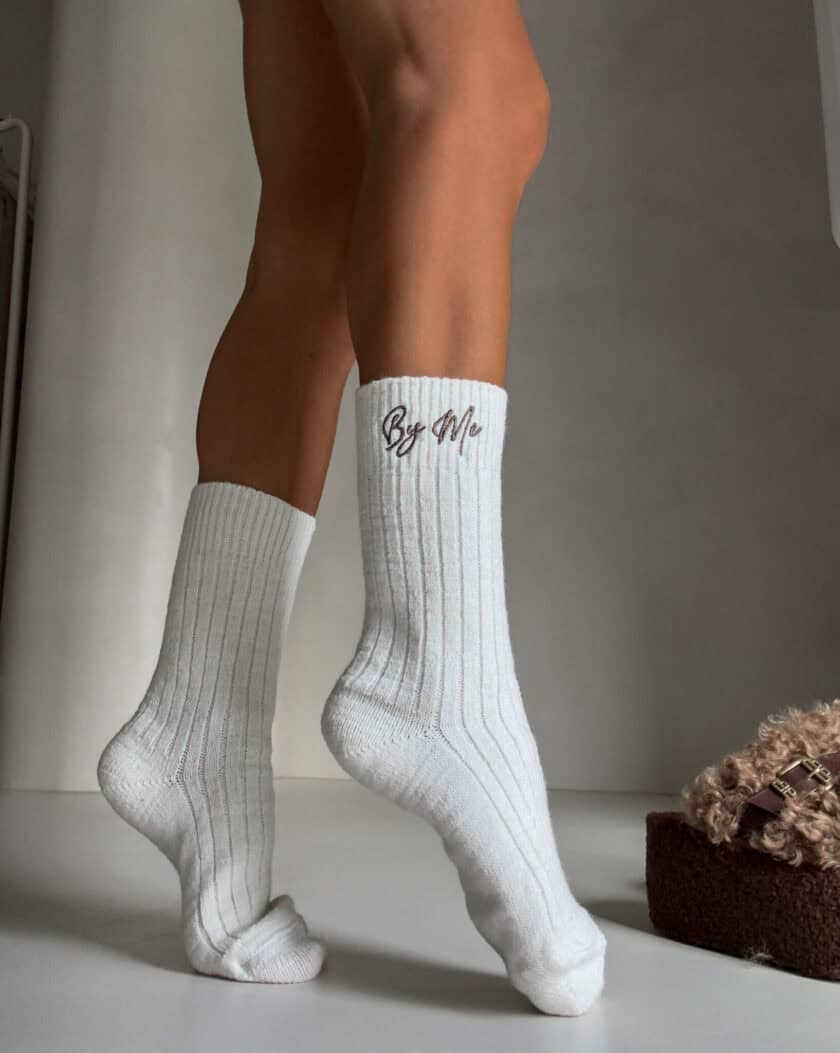 Skarpety WEŁNA – ecru - obrazek 3