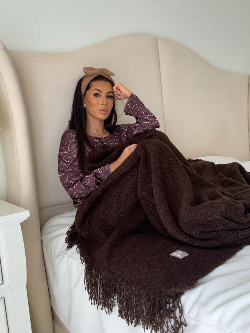 Piżamka CHRISTMAS DOSTĘPNE OD 04.12- czekoladowa - obrazek 6