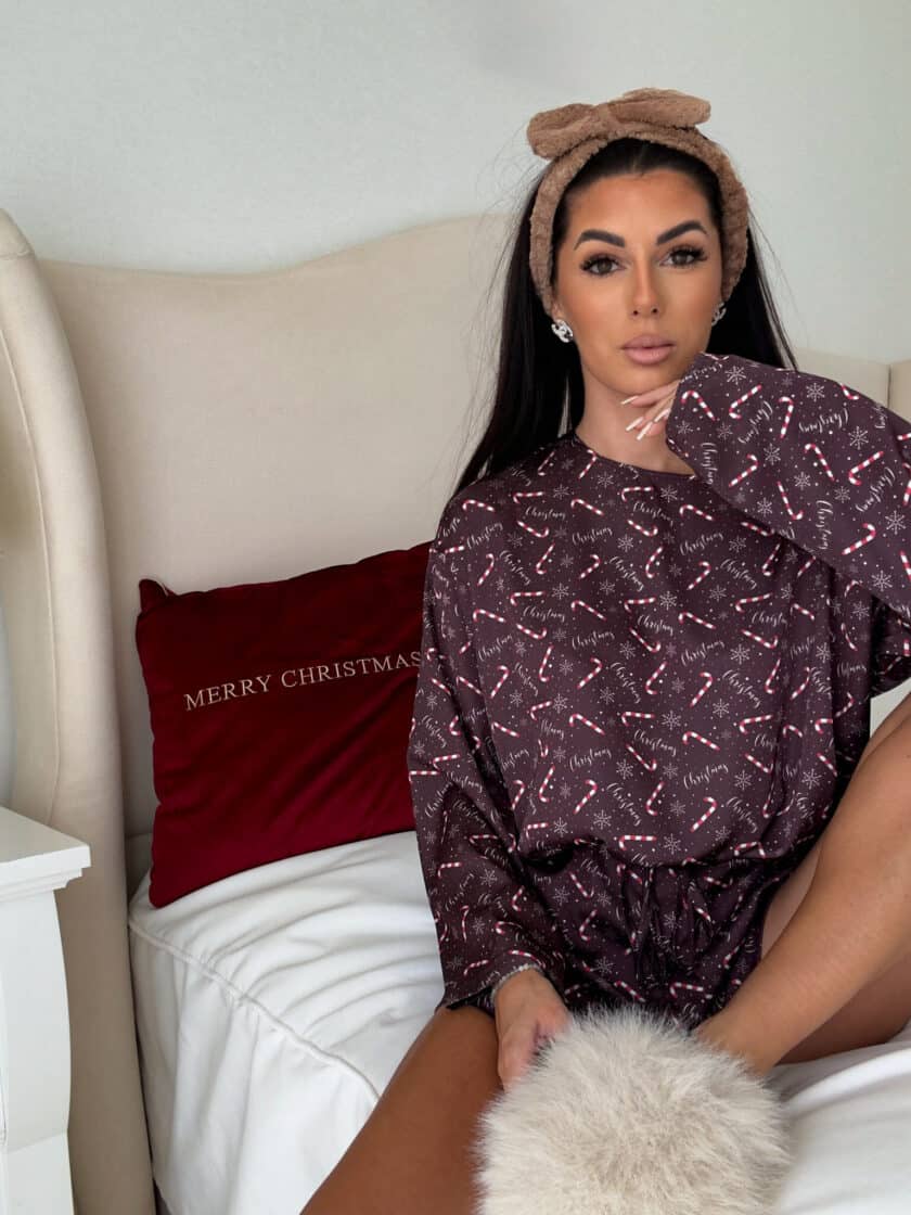 Piżamka CHRISTMAS DOSTĘPNE OD 04.12- czekoladowa - obrazek 15