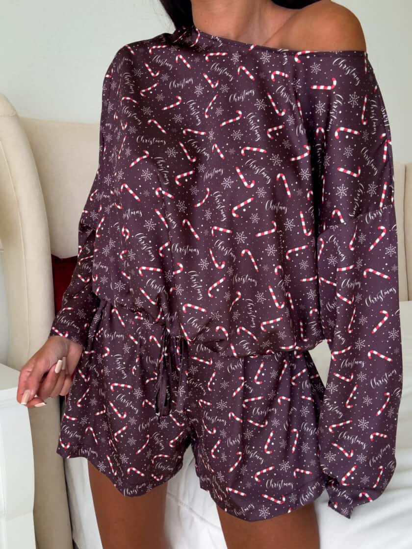 Piżamka CHRISTMAS DOSTĘPNE OD 04.12- czekoladowa - obrazek 12