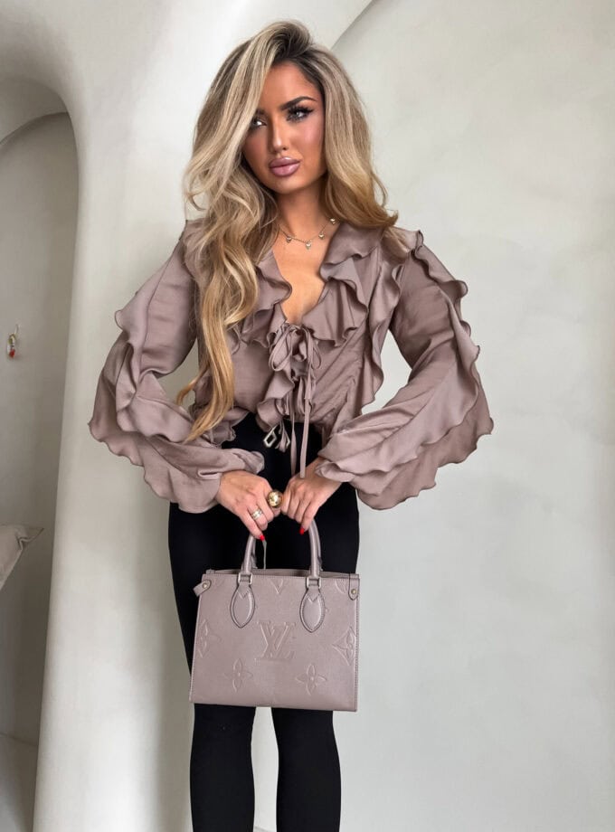 Bluzka COURTNEY - mokka