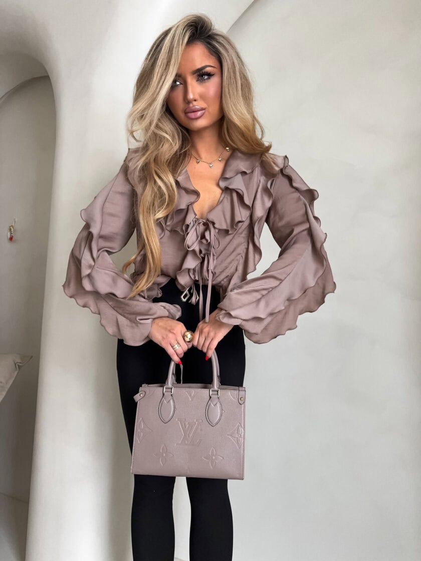 Bluzka COURTNEY - mokka