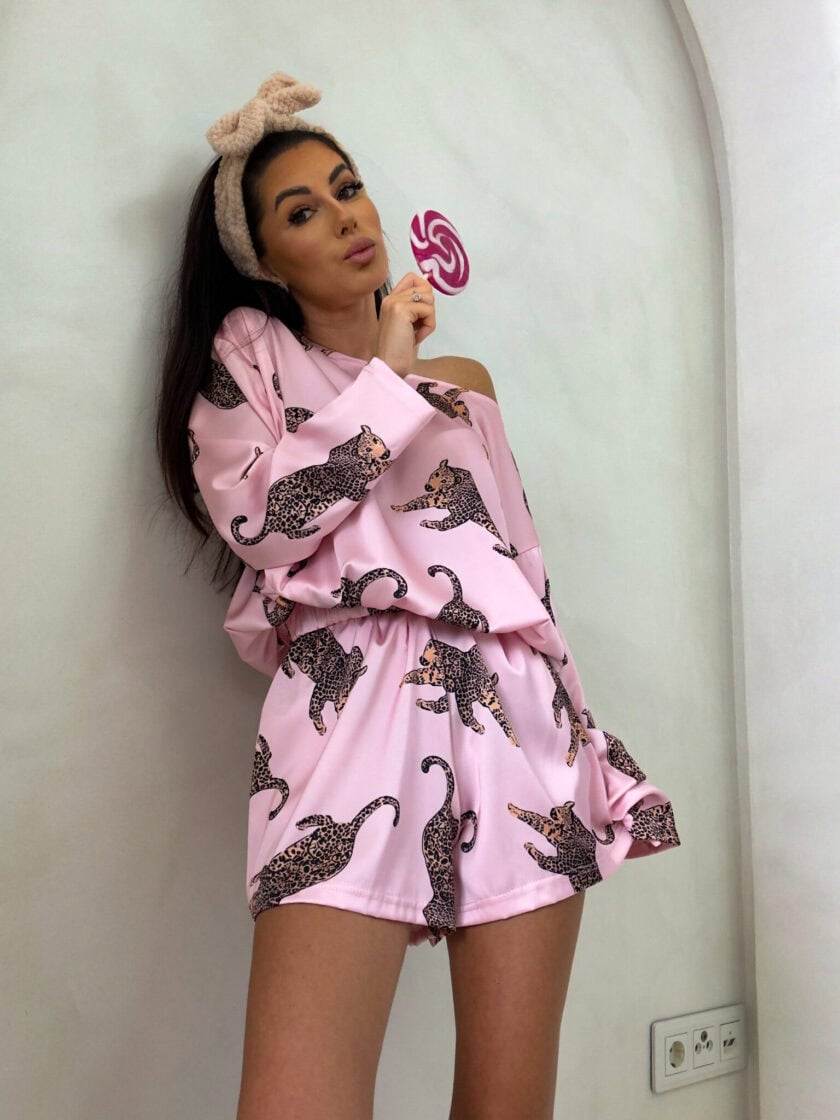 Piżamka LAMPART - różowa - obrazek 13