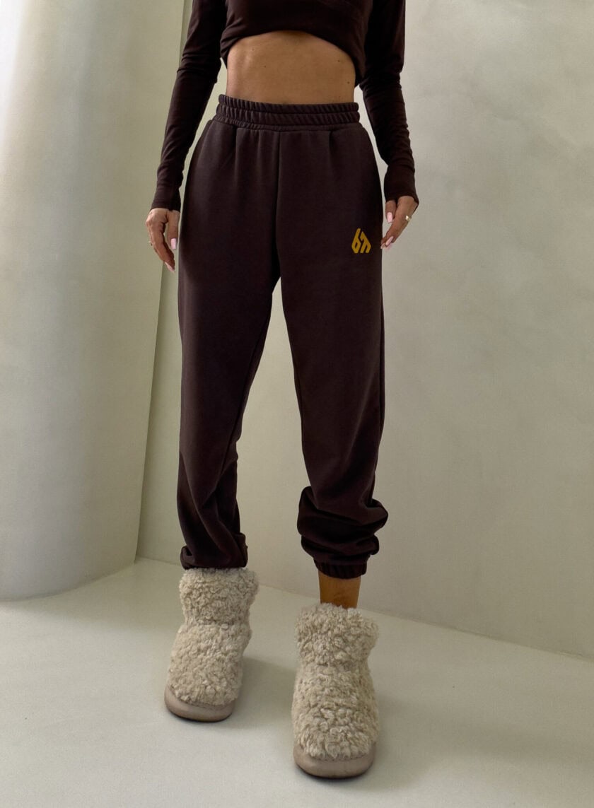 Spodnie DUO – czekoladowe - obrazek 4