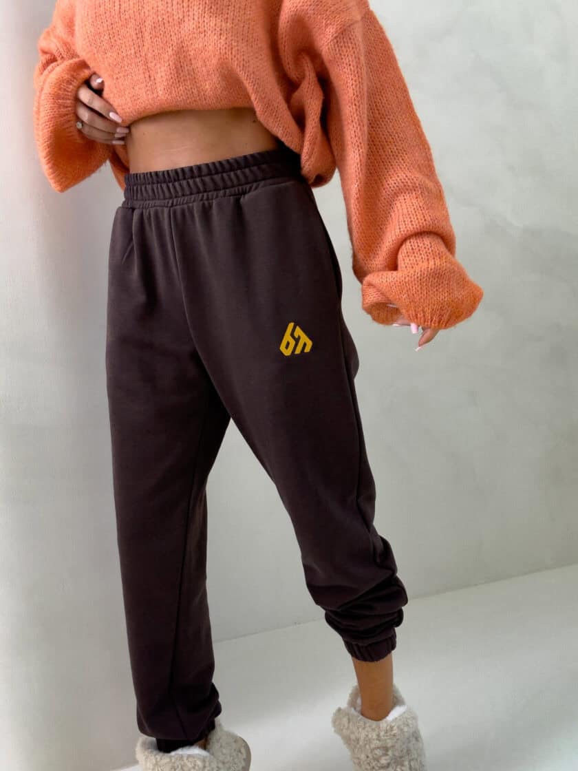 Spodnie DUO – czekoladowe - obrazek 7